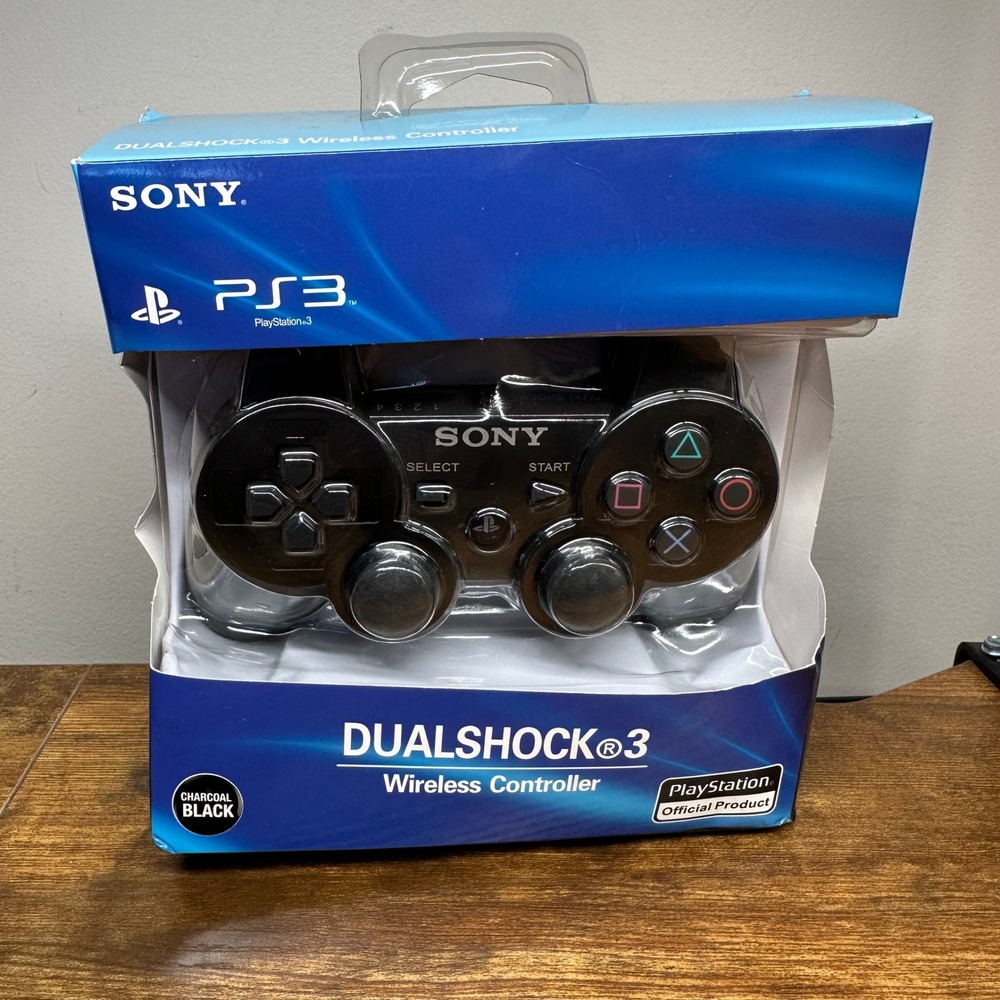Sony PS3 DualShock 3 Wireless Controller Charcoal Black CECHZC2U New